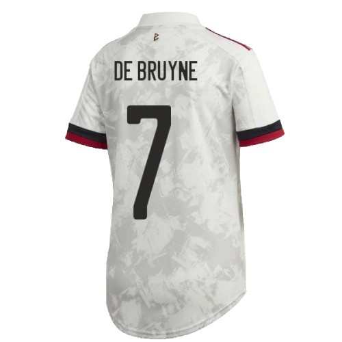 Belgien Kevin De Bruyne #7 Replika Bortatröja EM 2020 Damer Kortärmad