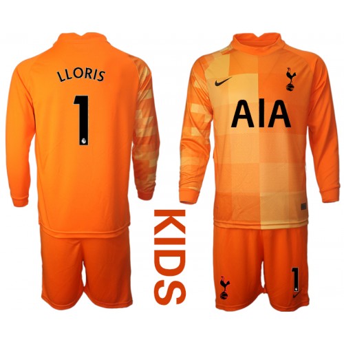 Billiga Målvakt Hugo Lloris Tottenham Hotspur F.C. #1 Replika Tredje Tröja 2021/22 Barn Långärmad (+ Korta byxor)