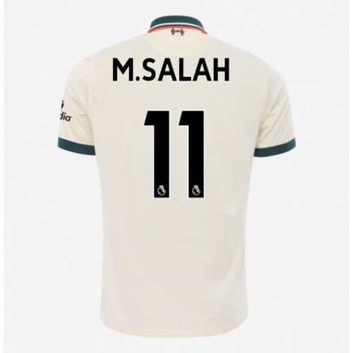 Billigt Liverpool Mohamed Salah #11 Replika Bortatröja 2021/22 Vit Herr Kortärmad For Rea