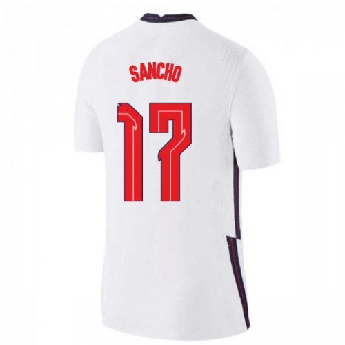 England Jadon Sancho #17 Replika Hemmatröja EM tröjor 2020 Herr Kortärmad For Rea