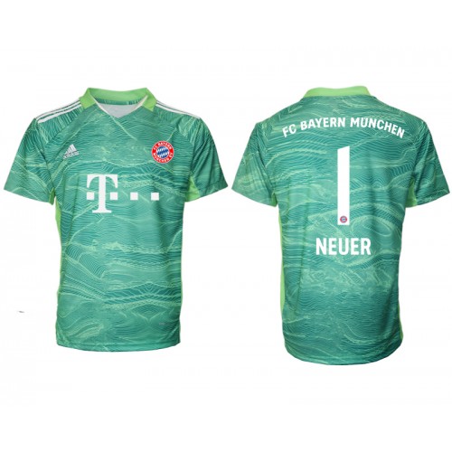 Fuball-Club Bayern Målvakt Manuel Neuer #1 Replika Tredje Tröja Herr 2021/22 Grön Kortärmad