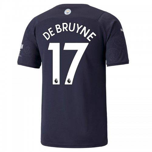 Kevin De Bruyne #17 Replika Tredje Tröja 2021/22 Manchester City F.C. Herr Kortärmad