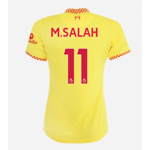 Liverpool Mohamed Salah #11 Replika Tredje Tröja Damer 2021/22 Gul Kortärmad For Rea