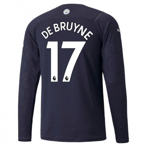 Manchester City F.C. Kevin De Bruyne #17 Replika Tredje Tröja 2021/22 Herr Långärmad