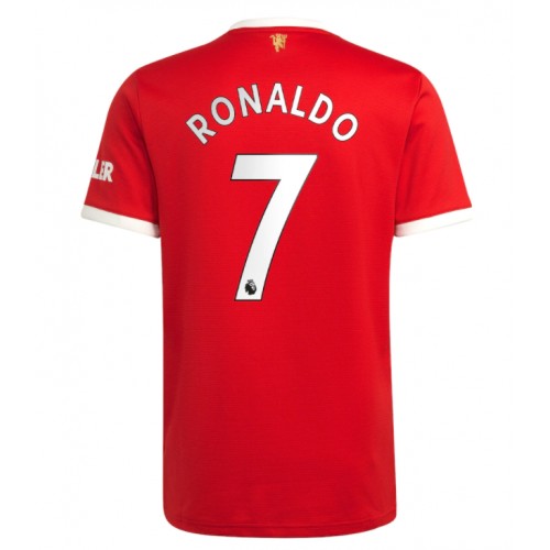 Manchester United F.C. Cristiano Ronaldo #7 Replika Hemmatröja 2021/22 röd Herr Kortärmad