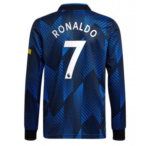 Manchester United F.C. Cristiano Ronaldo #7 Replika Tredje Tröja 2021/22 Långärmad Herr