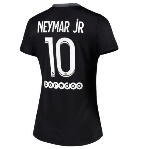 Paris Saint-Germain Neymar Jr #10 Replika Tredje Tröja Damer 2021/22 Svart Kortärmad