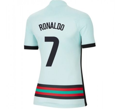 Portugal Cristiano Ronaldo #7 Replika Bortatröja Damer EM 2020 Kortärmad
