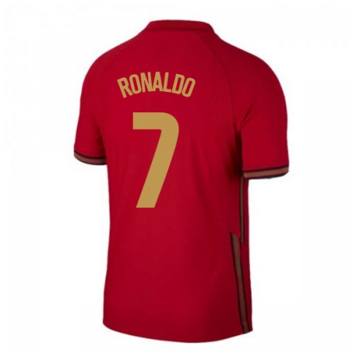 Portugal Cristiano Ronaldo #7 Replika Hemmatröja EM 2020 Herr Kortärmad