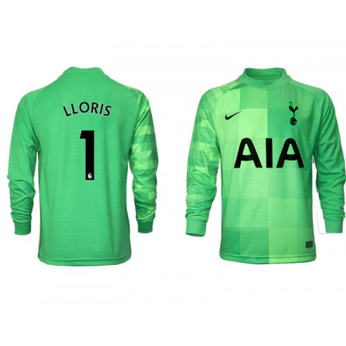 Tottenham Hotspur Målvakt Hugo Lloris #1 Replika Hemmatröja 2021/22 Grön Långärmad Herr