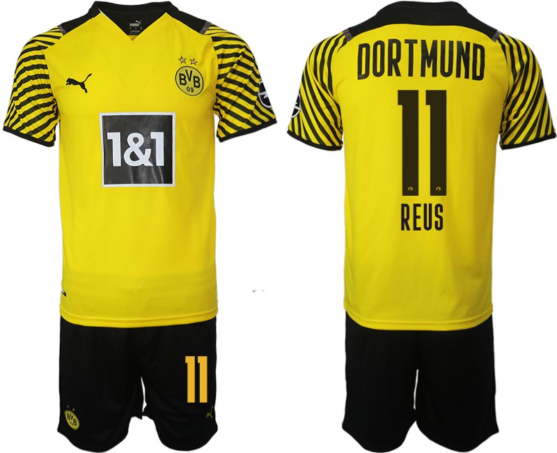 Billigt Fotbollströjor Reus 11# Borussia Dortmund Hemmatröja Herr 2023 Kortärmad+ Korta byxor