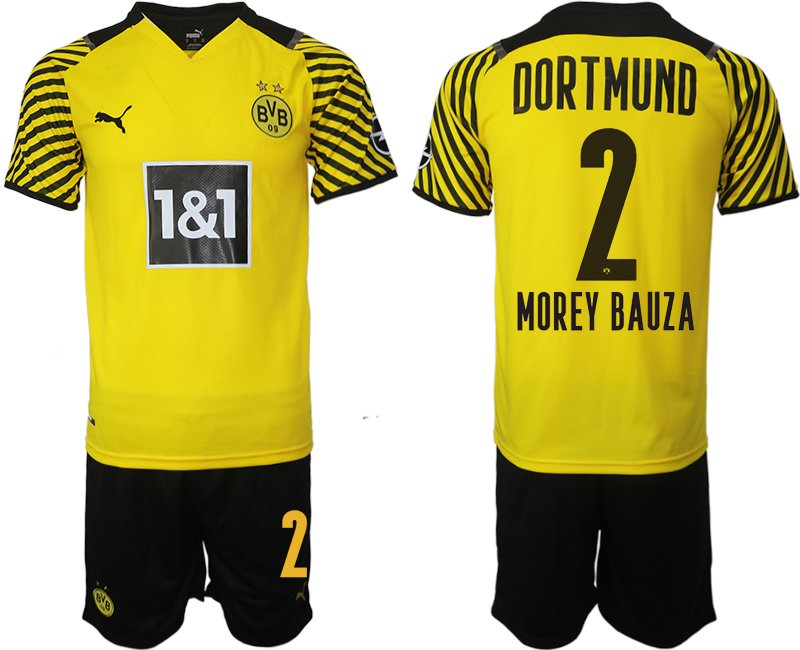 Fotbollströjor Butik Morey Bauza #2 Borussia Dortmund Hemmatröja Herr 2023 Kortärmad+ Korta byxor