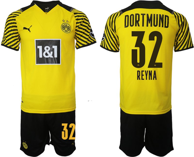 Köpa Reyna #32 Borussia Dortmund Hemmatröja Herr 2023 Kortärmad+ Korta byxor