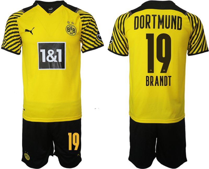 Nya Brandt 19# Borussia Dortmund Hemmatröja Herr 2023 Kortärmad+ Korta byxor