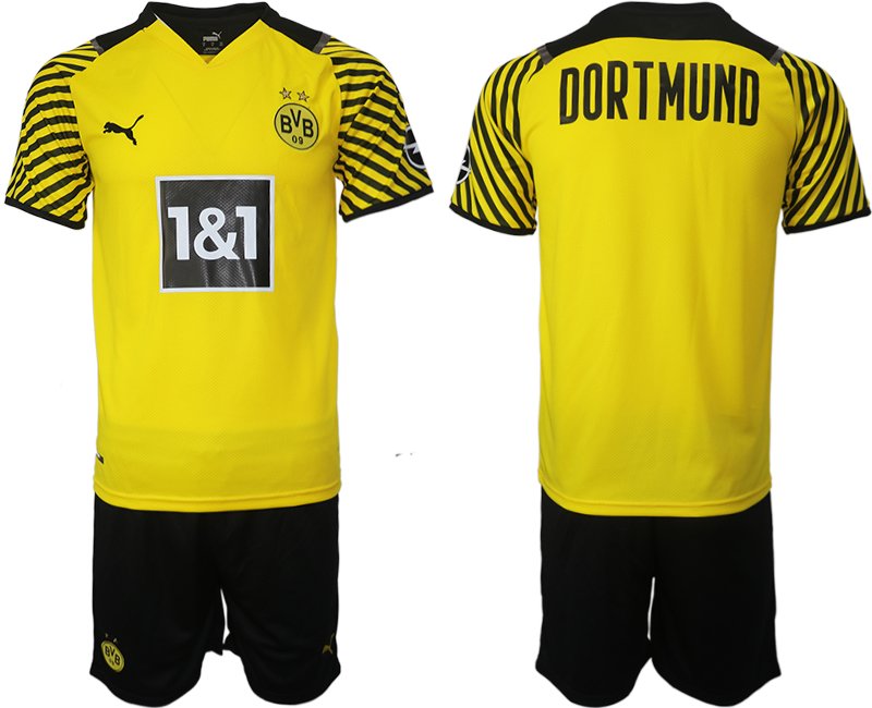 Nya Namn Borussia Dortmund Hemmatröja Herr 2023 Kortärmad+ Korta byxor