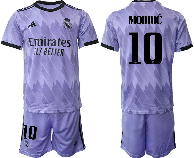 Beställa Fotbollströjor Real Madrid Bortatröja 2023 Herr med tryck MODRIĆ 10