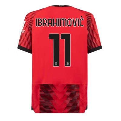 Billiga Fotbollströjor AC Milan Hemmatröja 2023-24 Kortärmad Zlatan Ibrahimovic 11