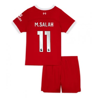 Billiga Fotbollströjor Barn Liverpool Hemmatröja 2023/24 med namn Mohamed Salah 11