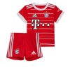 Billiga Fotbollströjor Bayern München Fotbollströjor Barn Hemma tröja 22/23 T-shirt Kortärmad + Korta byxor Musiala 42-1