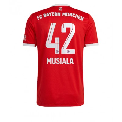Billiga Fotbollströjor Bayern München Hemmatröja 2022-23 Kortärmad Jamal Musiala 42