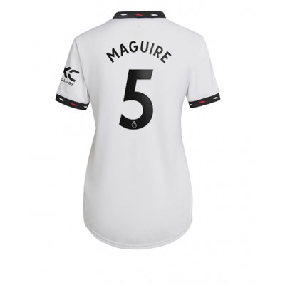 Billiga Fotbollströjor Dam Fotbollskläder Manchester United Bortatröja 2022-23 Kortärmad Harry Maguire 5