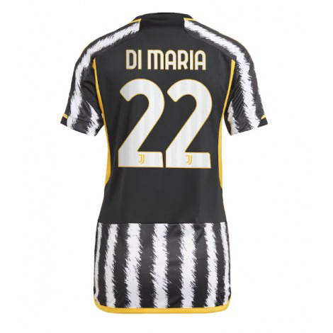 Billiga Fotbollströjor Dam Juventus Hemmatröja 2023-24 Kortärmad Angel Di Maria 22