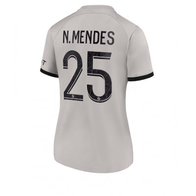 Billiga Fotbollströjor Dam Paris Saint Germain PSG 2022-23 Bortatröja Kortärmad Nuno Mendes 25