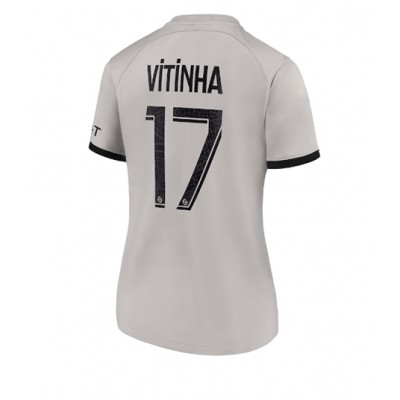 Billiga Fotbollströjor Dam Paris Saint Germain PSG 2022-23 Bortatröja Kortärmad Vitinha Ferreira 17