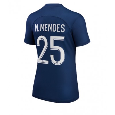 Billiga Fotbollströjor Dam Paris Saint Germain PSG 2022-23 Hemmatröja Kortärmad Nuno Mendes 25