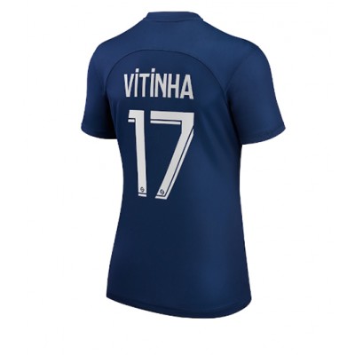 Billiga Fotbollströjor Dam Paris Saint Germain PSG 2022-23 Hemmatröja Kortärmad Vitinha Ferreira 17