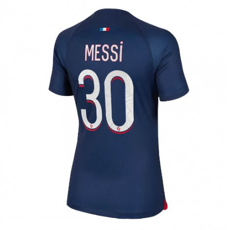 Billiga Fotbollströjor Damer Paris Saint Germain PSG 2023-24 Hemmatröja Kortärmad Lionel Messi 30