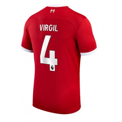 Billiga Fotbollströjor Herr FC Liverpool 2023-24 Hemmatröja Kortärmad Virgil van Dijk 4