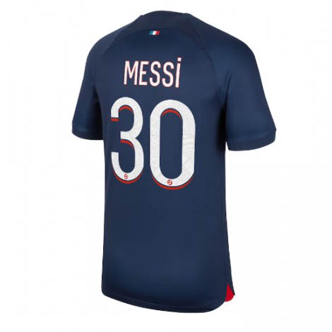Billiga Fotbollströjor Paris Saint Germain PSG 2023-24 Hemmatröja Kortärmad Lionel Messi 30