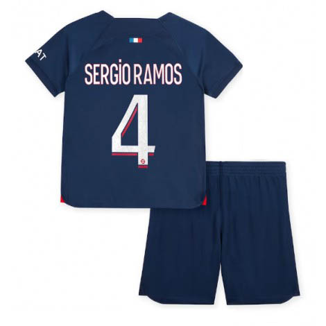 Billiga Fotbollströjor Paris Saint Germain PSG 2023-24 Hemmatröja Kortärmad Sergio Ramos 4
