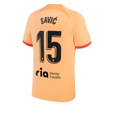 Nya Atlético Madrid 22/23 Kortärmad med tryck Savić 15
