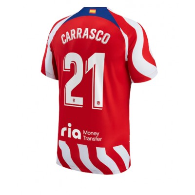 Nya Atlético Madrid Hemmatröja 22/23 Kortärmad med tryck Carrasco 21