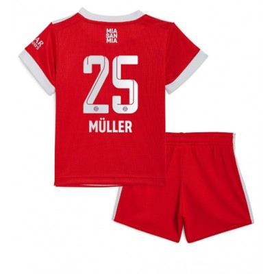 Nya FC Bayern München Hemmatröja 22/23 barn matchtröjor fotboll Muller 25