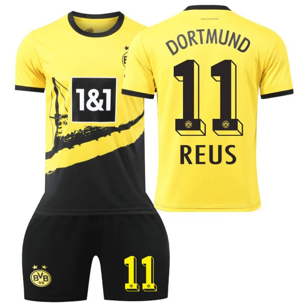 Billiga Fotbollströjor Barn Hemmatröja Borussia Dortmund 2023-24 fotbollströja set REUS 11