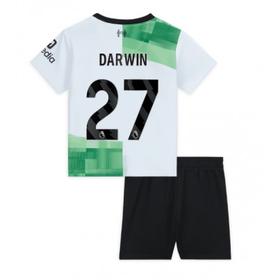 Billiga Fotbollströjor Barn Liverpool 2023-24 Bortatröja fotbollströja set Darwin Nunez 27