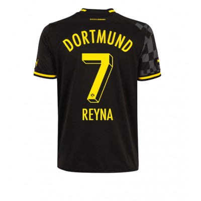 Billiga Fotbollströjor Borussia Dortmund BVB Bortatröja 2022-23 Kortärmad Fotbollströjor för Herr Giovanni Reyna 7