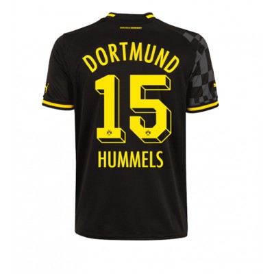 Billiga Fotbollströjor Borussia Dortmund BVB Bortatröja 2022-23 Kortärmad fotbollströjor för män Mats Hummels 15