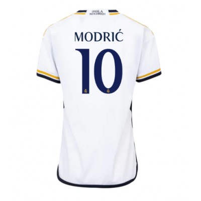 Billiga Fotbollströjor Dam Real Madrid Hemmatröja 2023-24 Kortärmad Luka Modric 10
