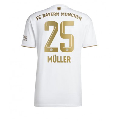 Billiga Fotbollströjor Herr Bayern München Bortatröja 2022-23 Kortärmad Thomas MÜLLER 25