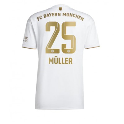 Billiga Fotbollströjor Herr Bayern München Bortatröja 2022-23 Kortärmad Thomas MÜLLER 25
