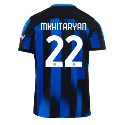 Billiga Fotbollströjor Herr Inter Milan Hemmatröja 2023-24 Kortärmad Henrikh Mkhitaryan 22