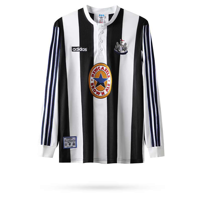 Billiga Fotbollströjor Herr Newcastle United 1995-97 Hemma Tröja Långärmad