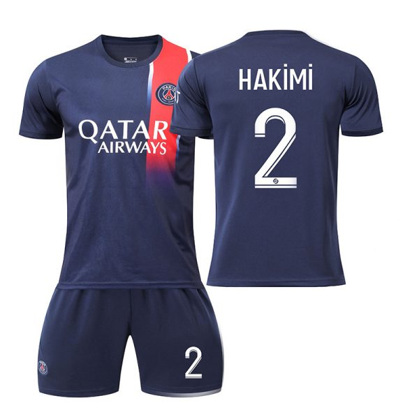 Billiga Fotbollströjor Herr Paris Saint-Germain PSG 23-24 Hemmatröja HAKiMi 2 tröja set
