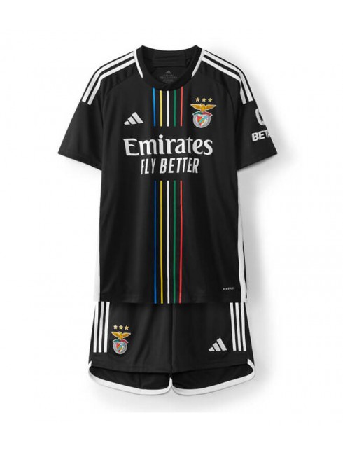 Billiga Fotbollströjor Barn Benfica Bortatröja 2023-24 Kortärmad shorts