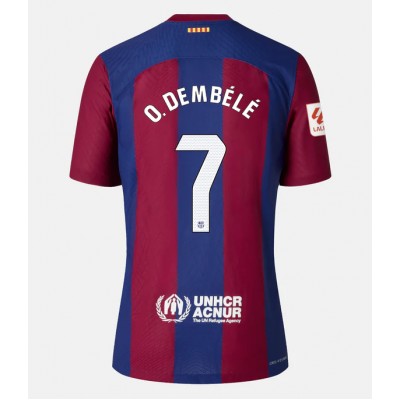 Billiga Fotbollströjor Dam Barcelona Hemmatröja 2023-24 Kortärmad Ousmane Dembele 7