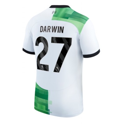 Billiga Fotbollströjor Herr Liverpool Bortatröja 2023-24 Kortärmad med tryck Darwin Nunez 27
